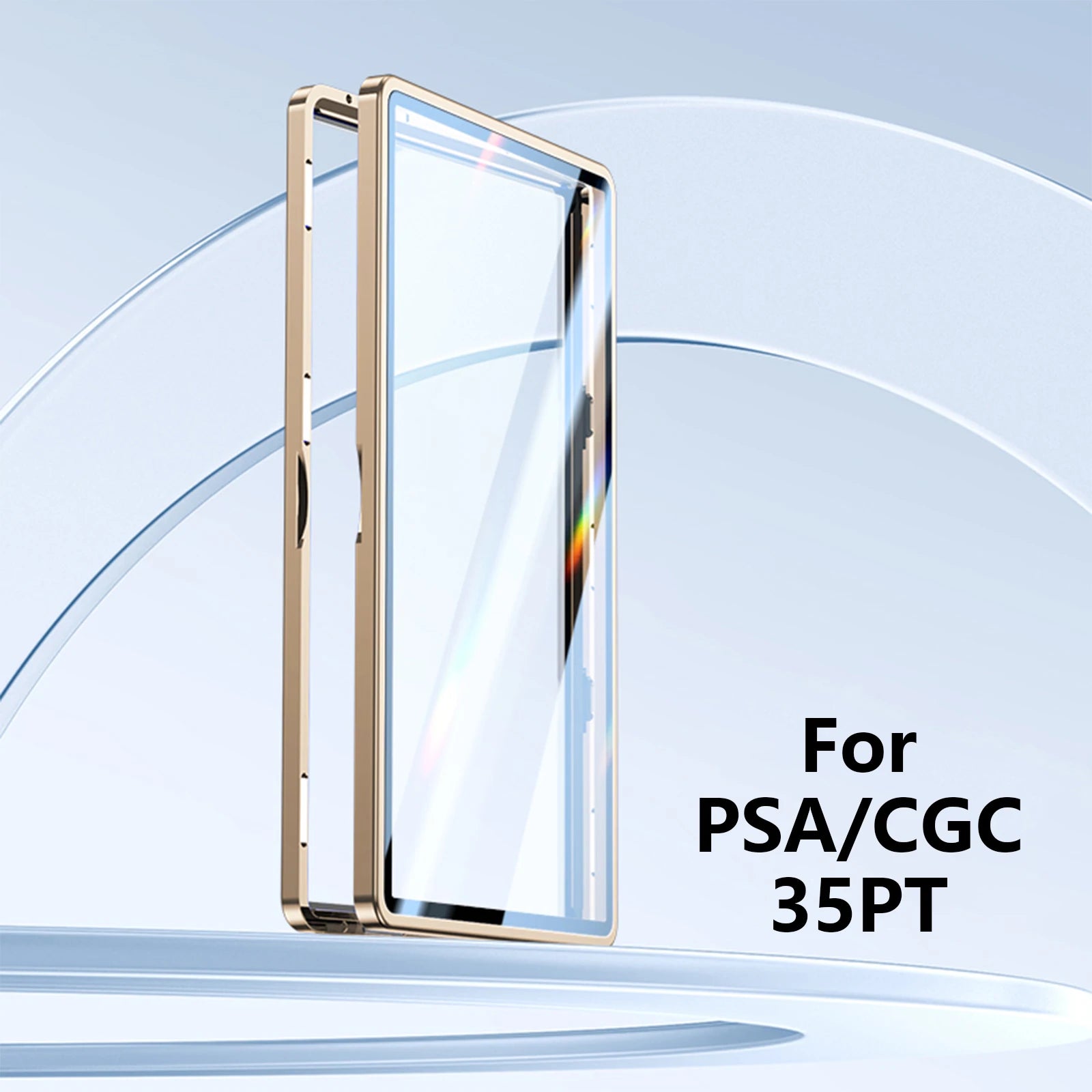Magnetic Aluminum Slab Display Case – Single-Tone Finish