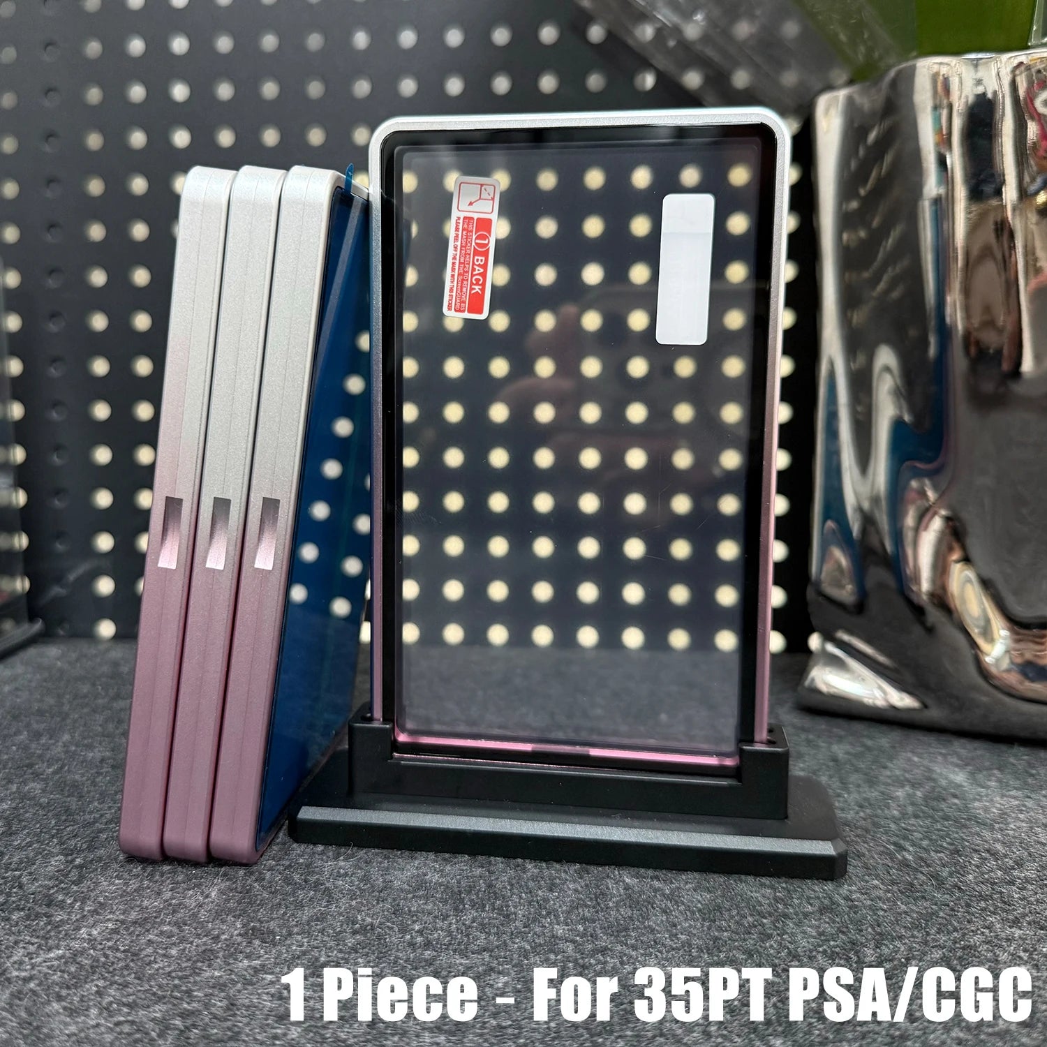 Magnetic Aluminum Slab Display Case – Dual-Tone Finish