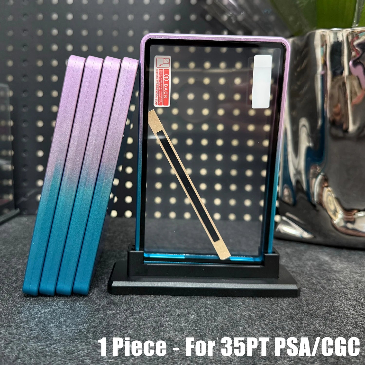 Magnetic Aluminum Slab Display Case – Dual-Tone Finish