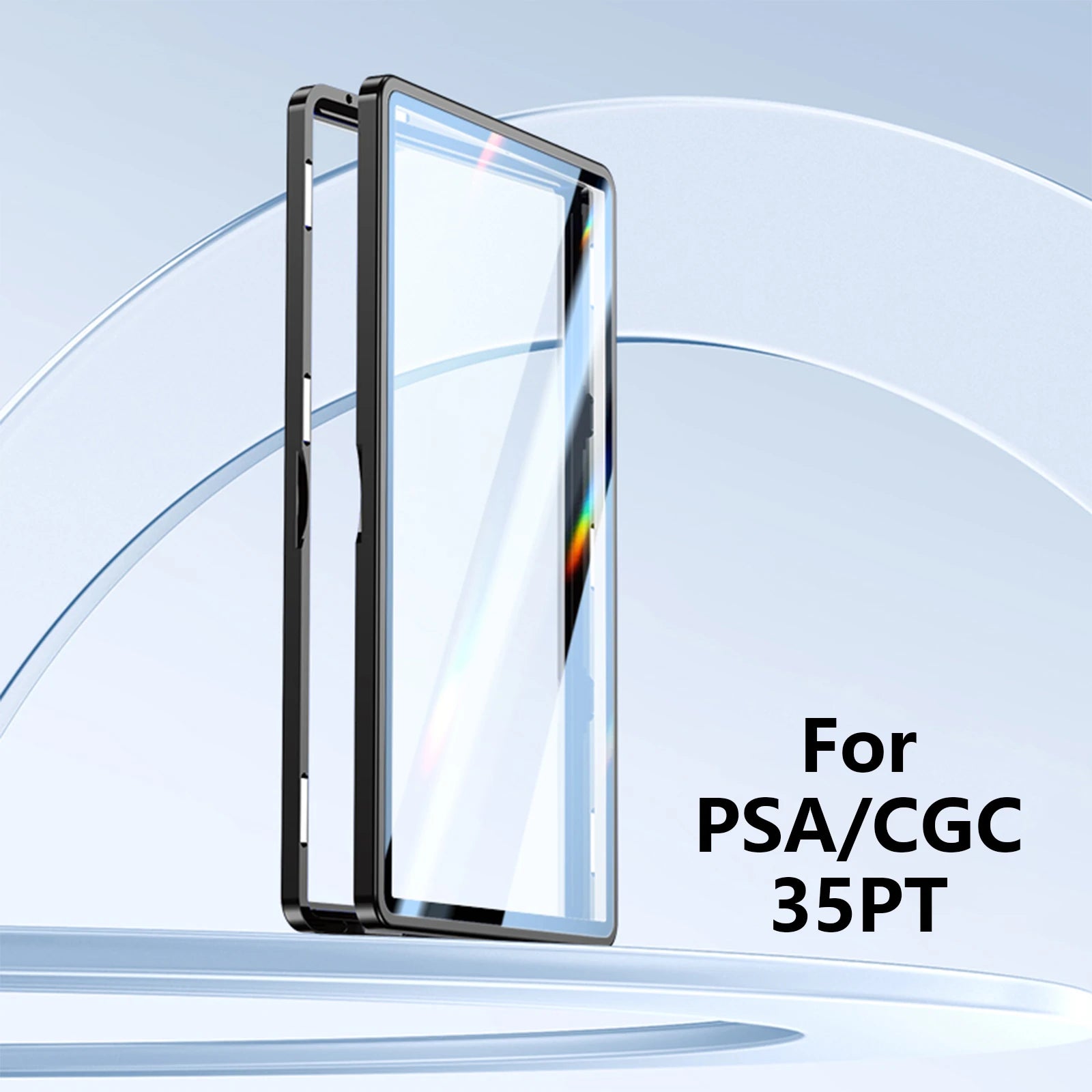 Magnetic Aluminum Slab Display Case – Single-Tone Finish